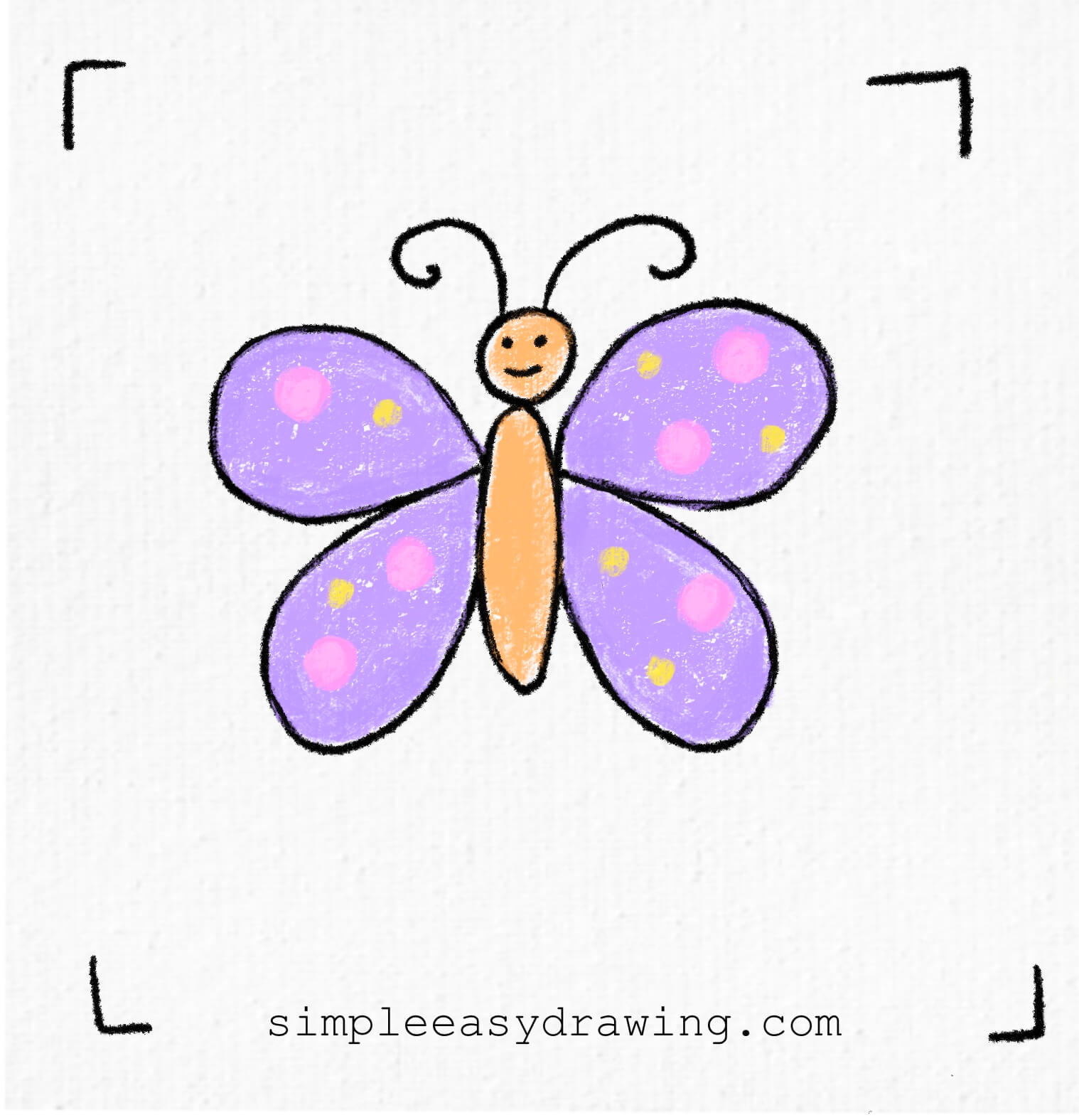 butterfly drawing easy