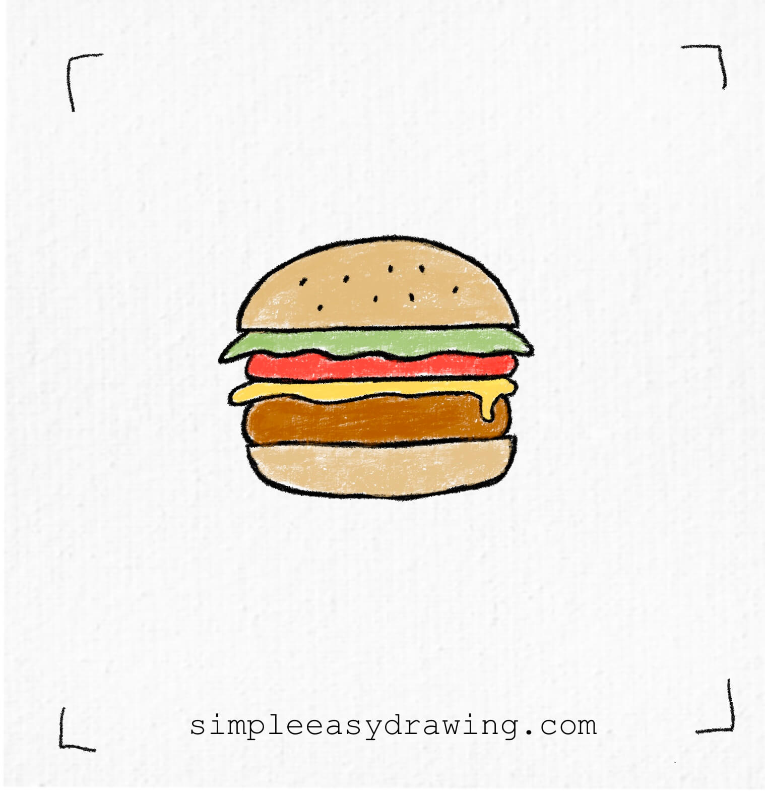 Hamburger drawing