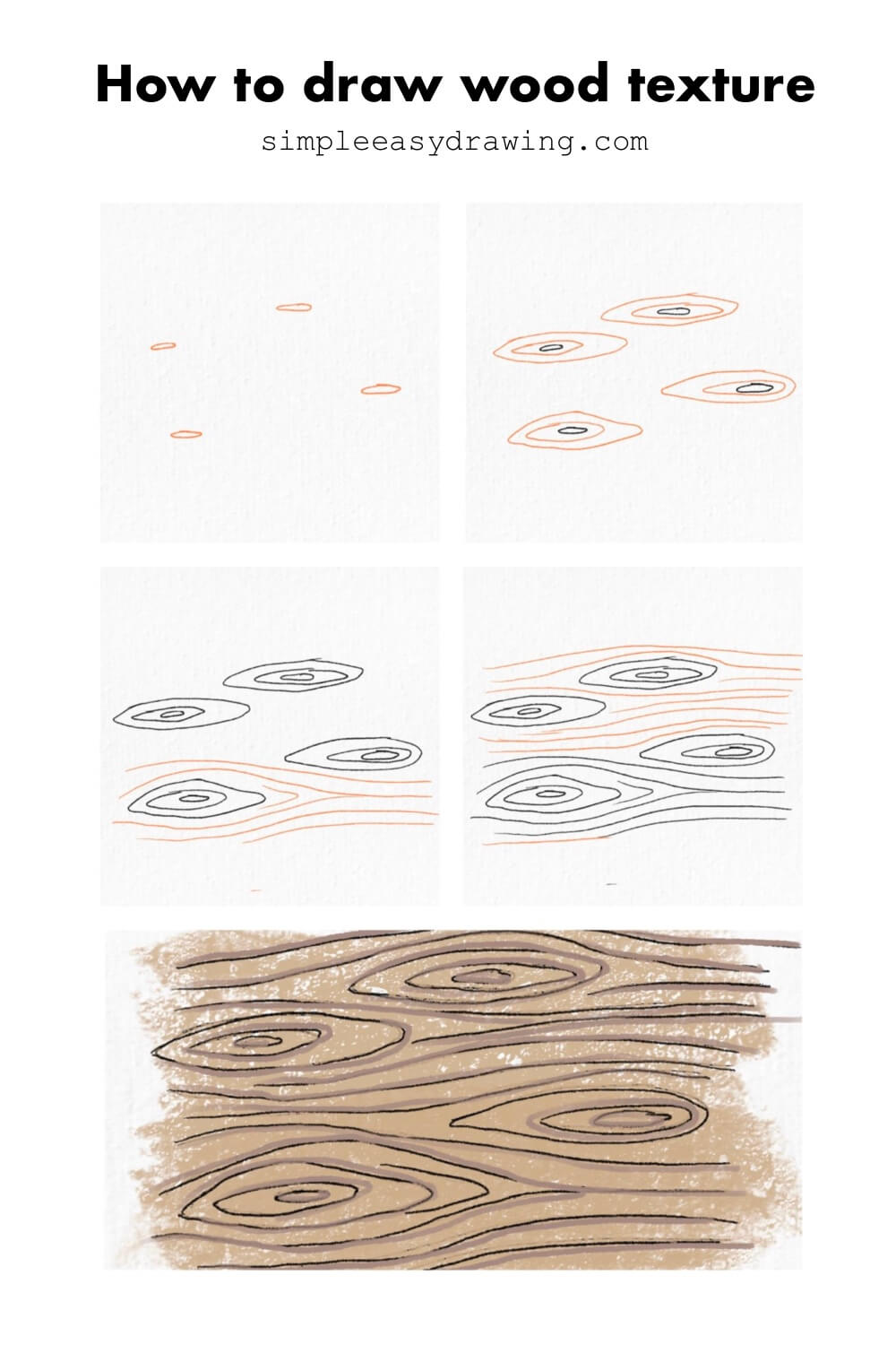 How to draw wood texture