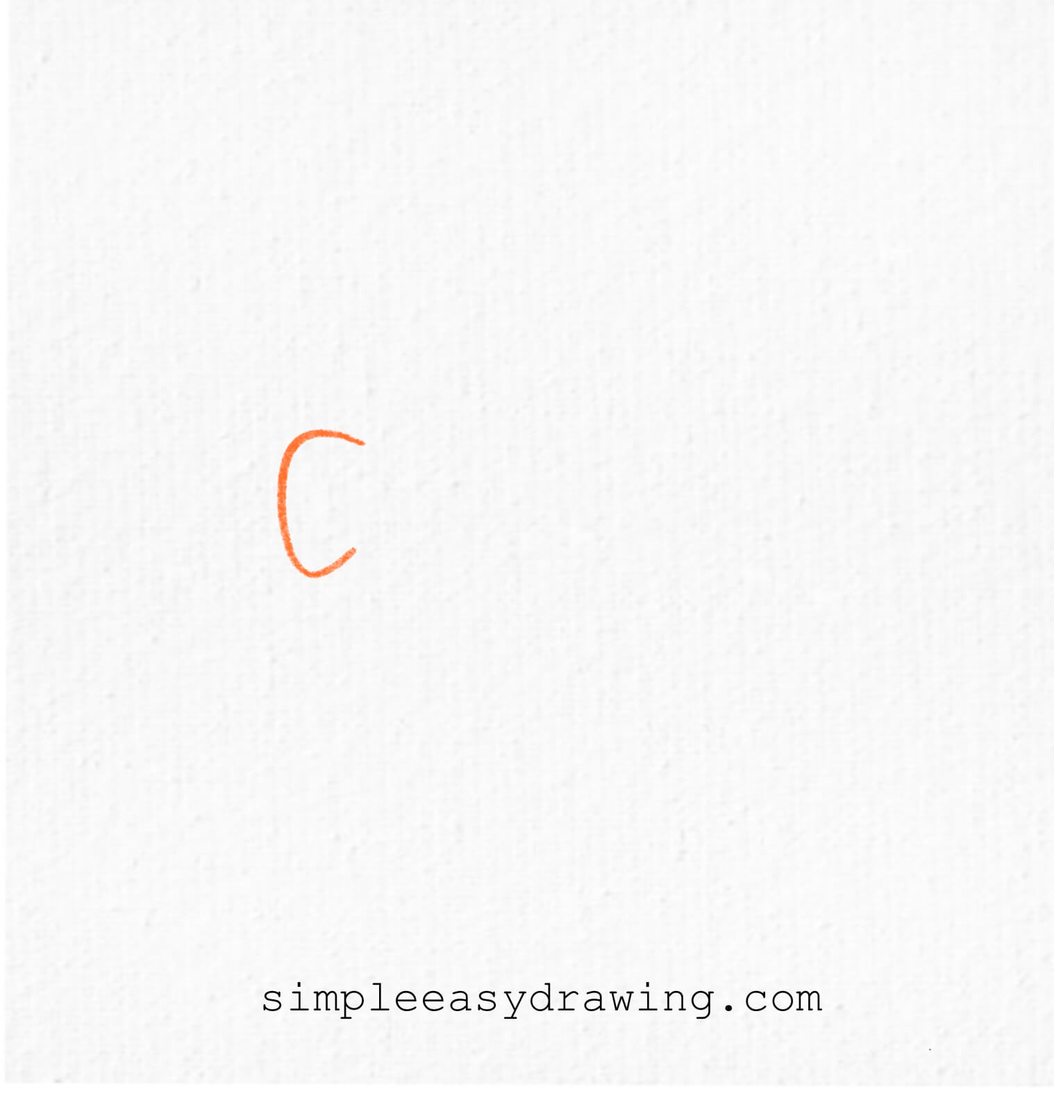 Draw a ‘C’ shape for the clownfish's tail.