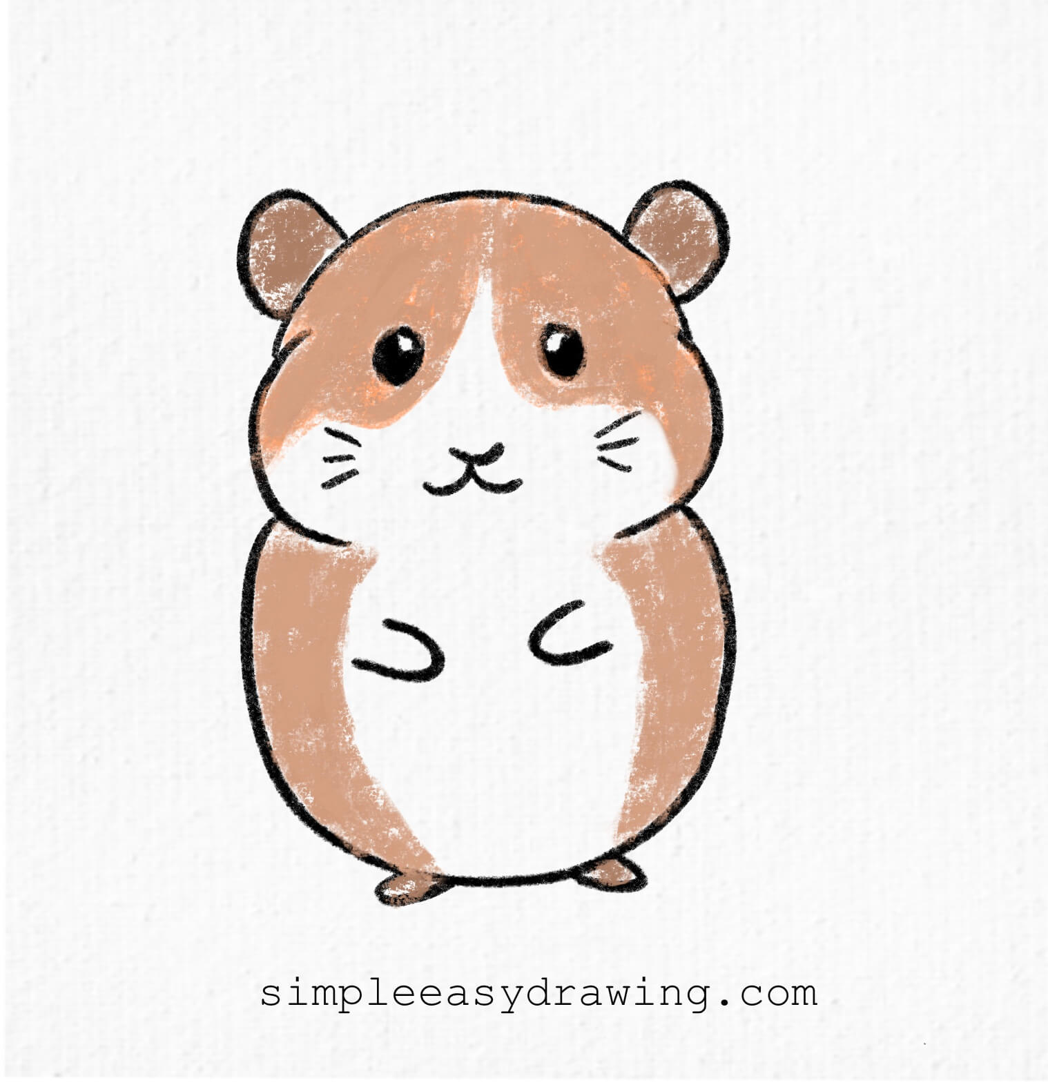 A cute hamster drawing