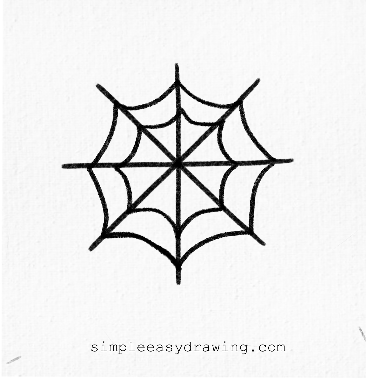 Spider web drawing 