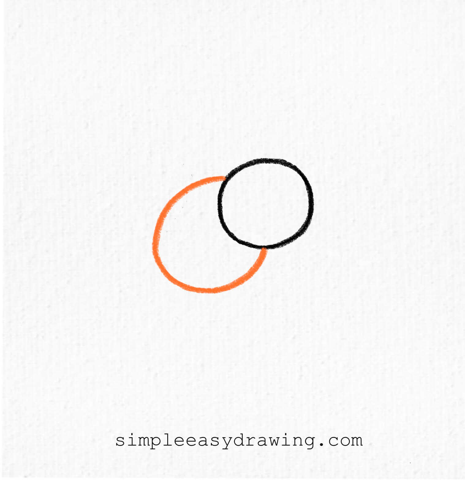 Oval shape added to the circle to form the bee’s body