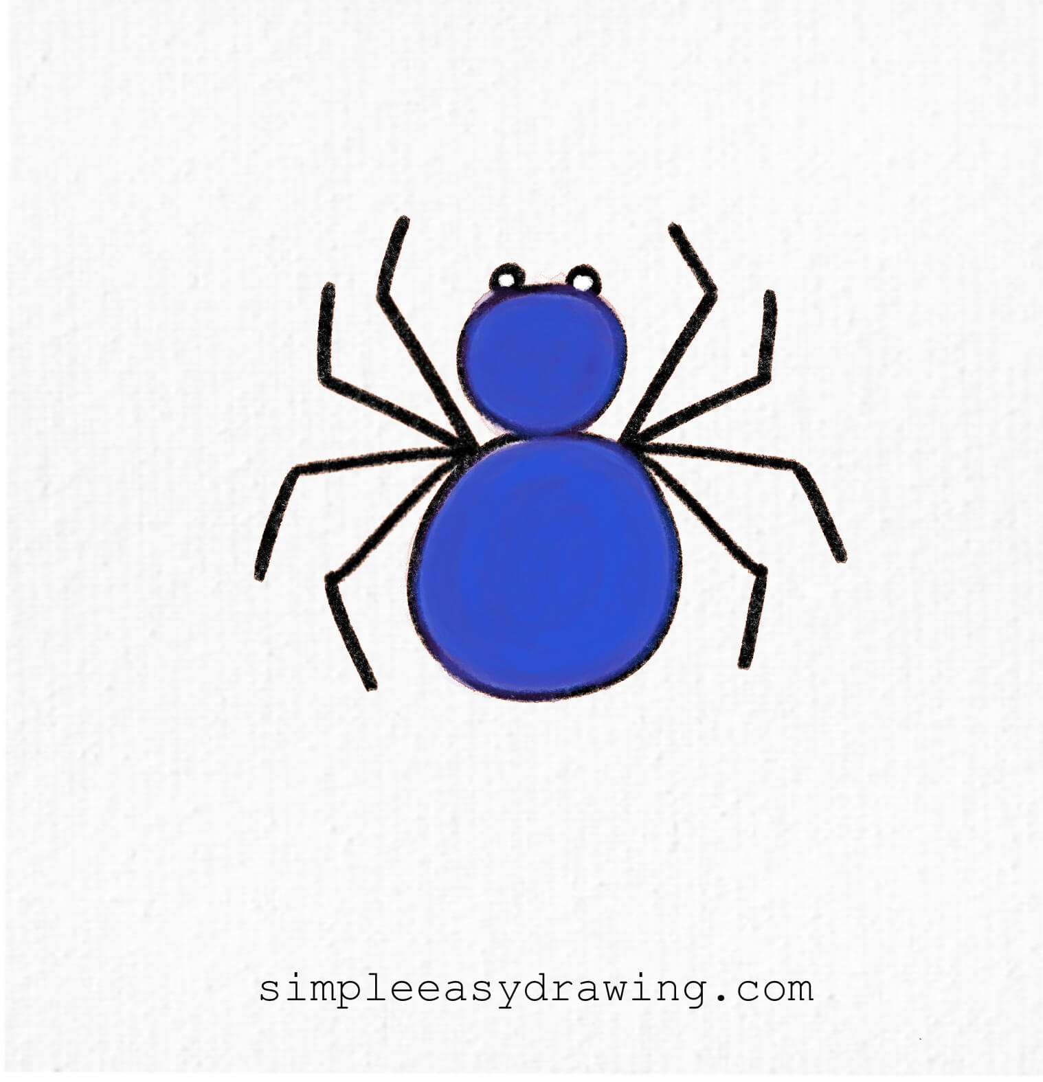spider drawing easy for kids