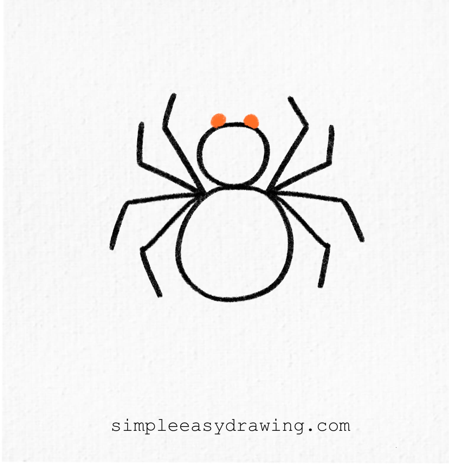 Two small eyes added on the head