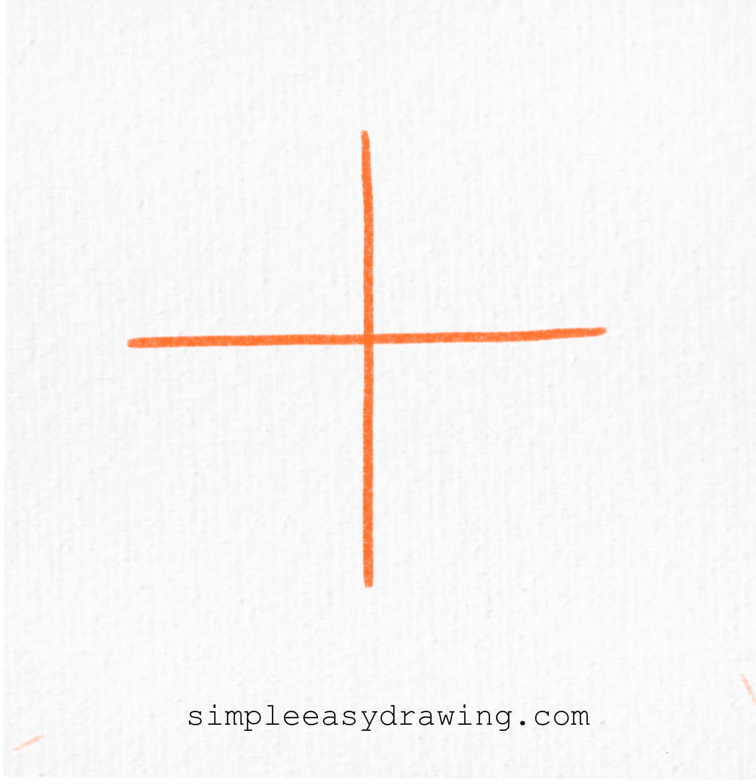 drawing of a cross