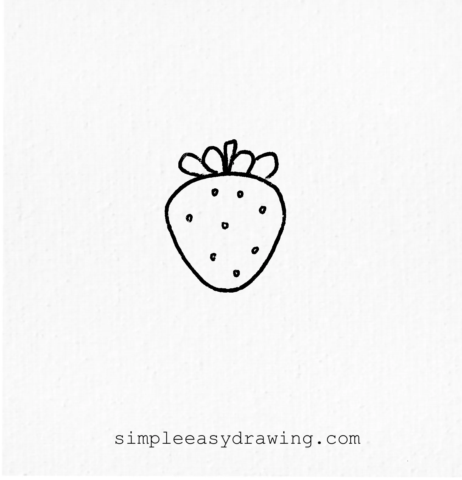 Strawberry coloring page printable (Free PDF download)