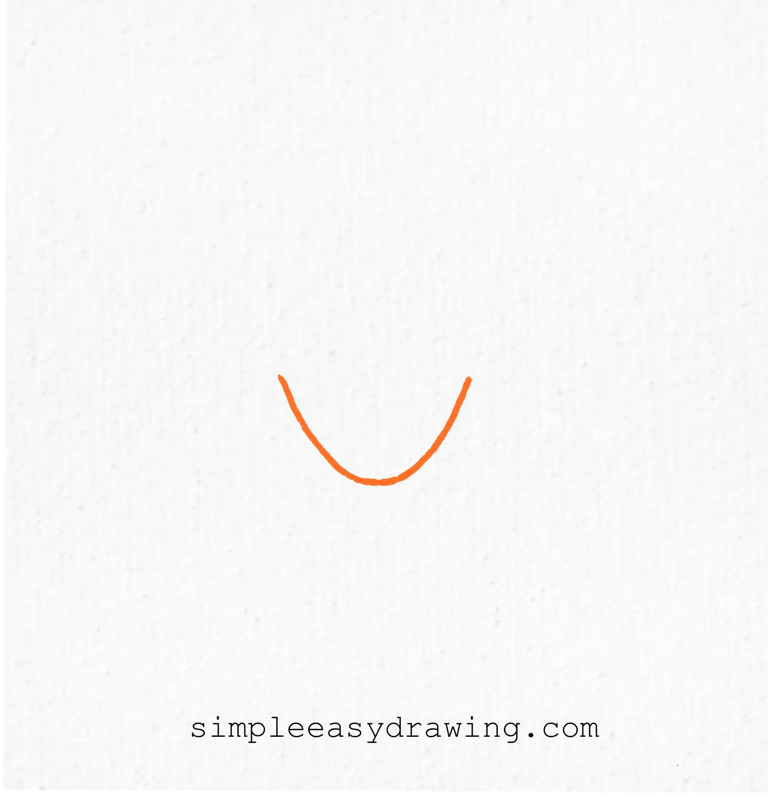 Draw a wide U shape for the bottom of the strawberry