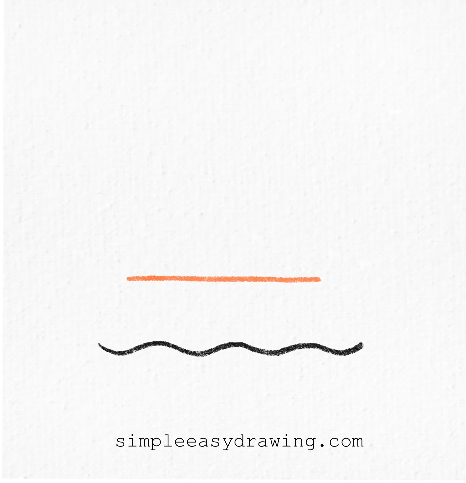 A short straight line added above the wavy water line.