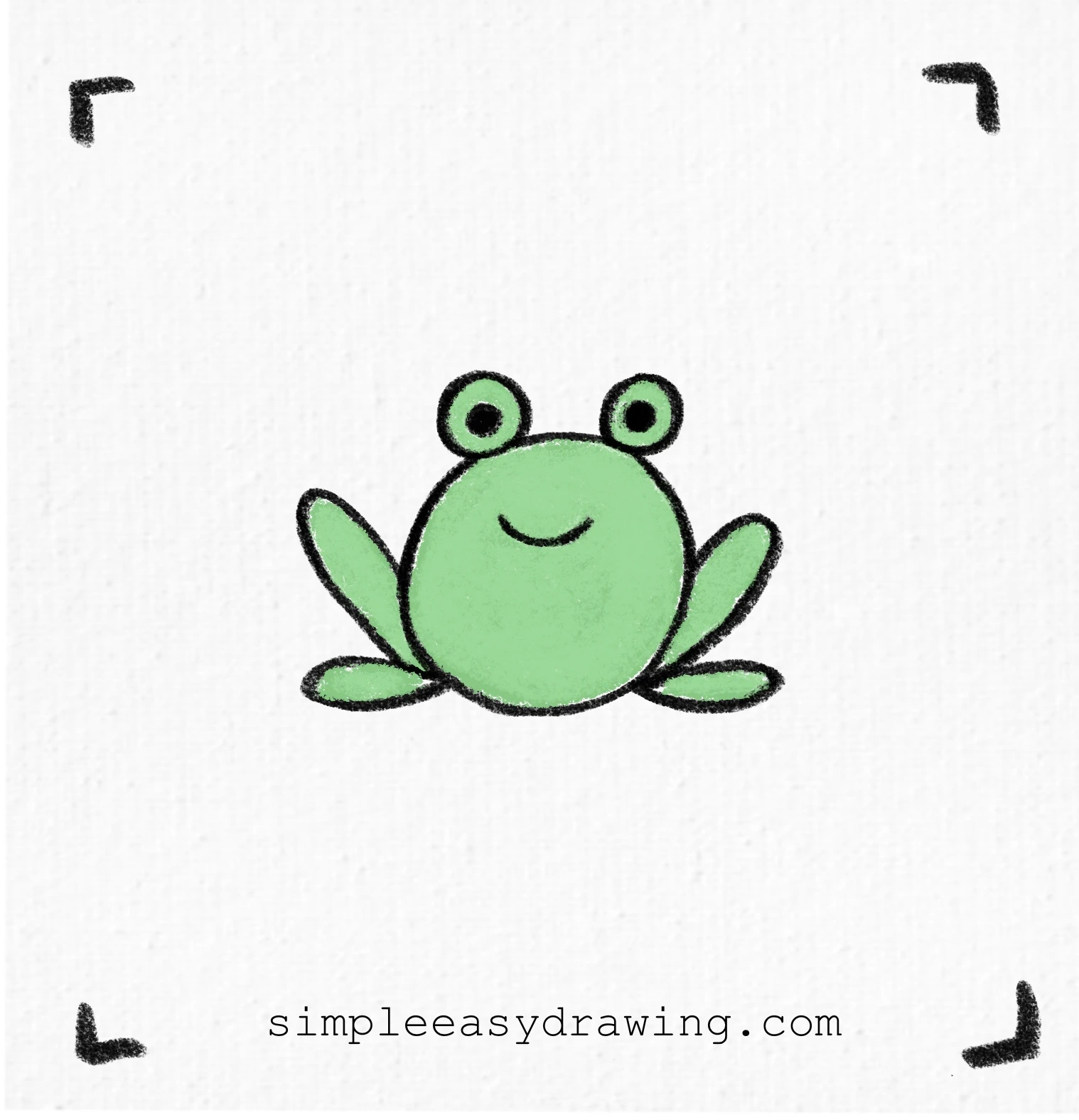 How to Draw a Frog Step by Step | Simple Easy Drawing
