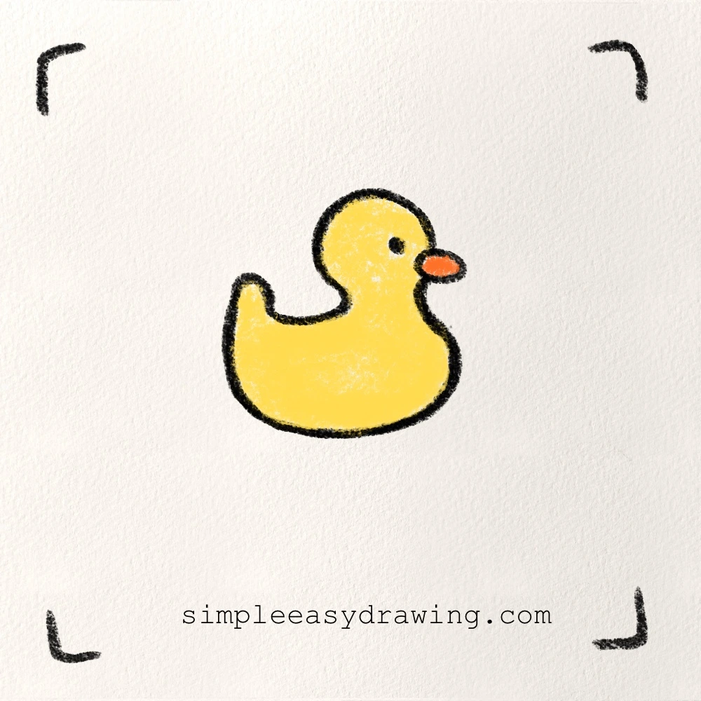 duck drawing for kids