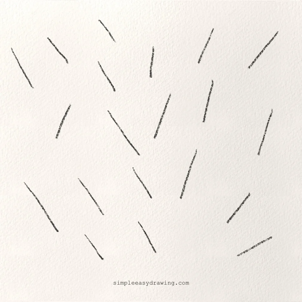 Practice drawing for beginners with diagonal lines to improve hand control