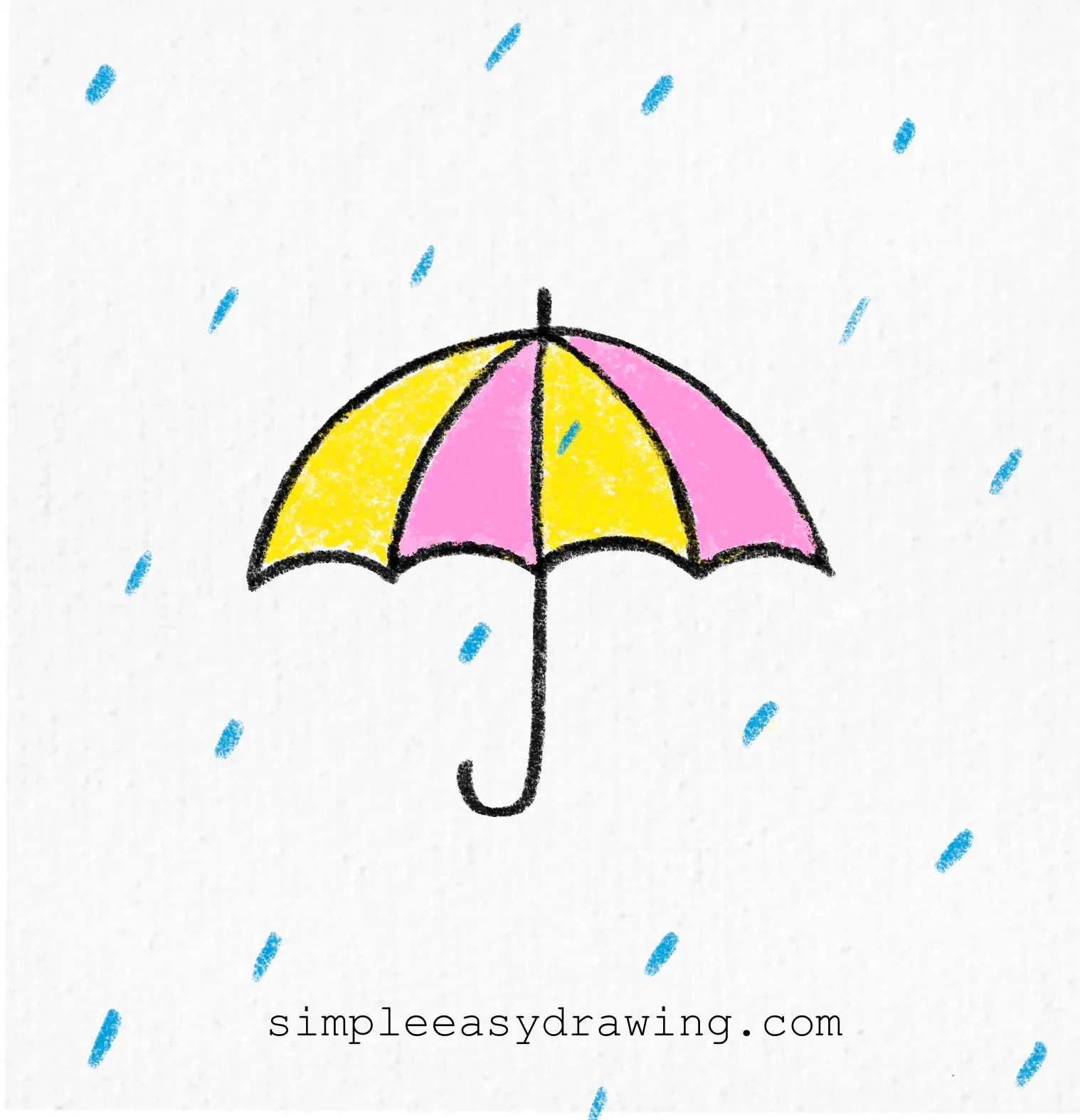 umbrella drawing in color