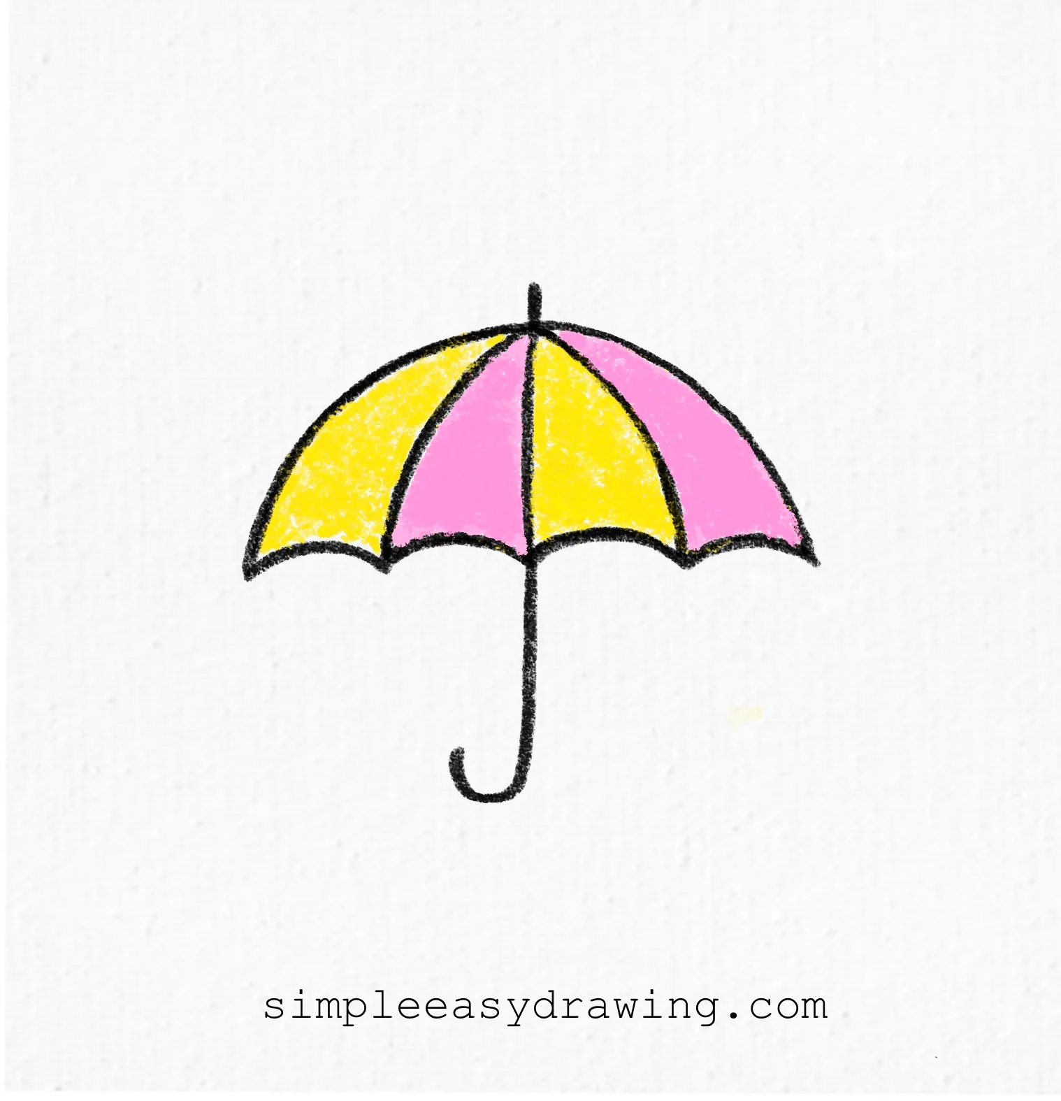 Easy umbrella drawing