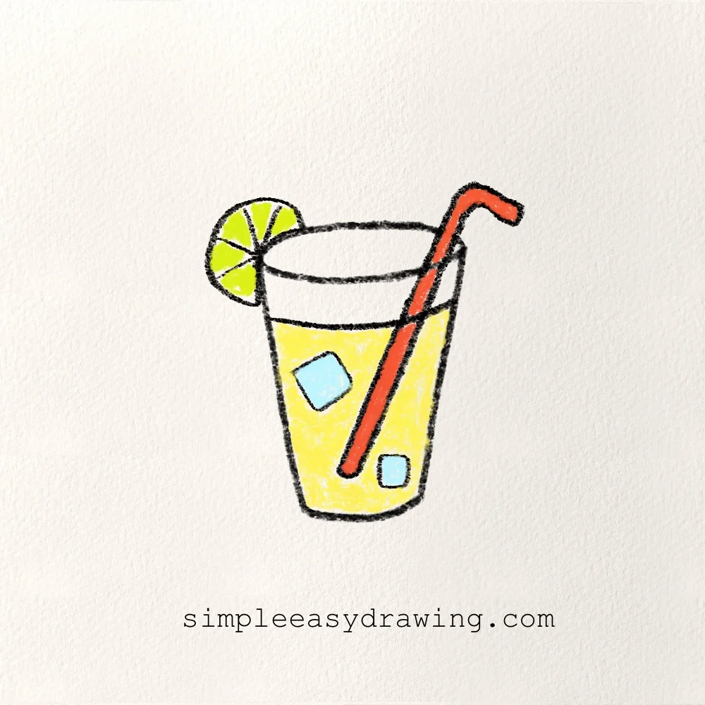 Easy lemonade drawing