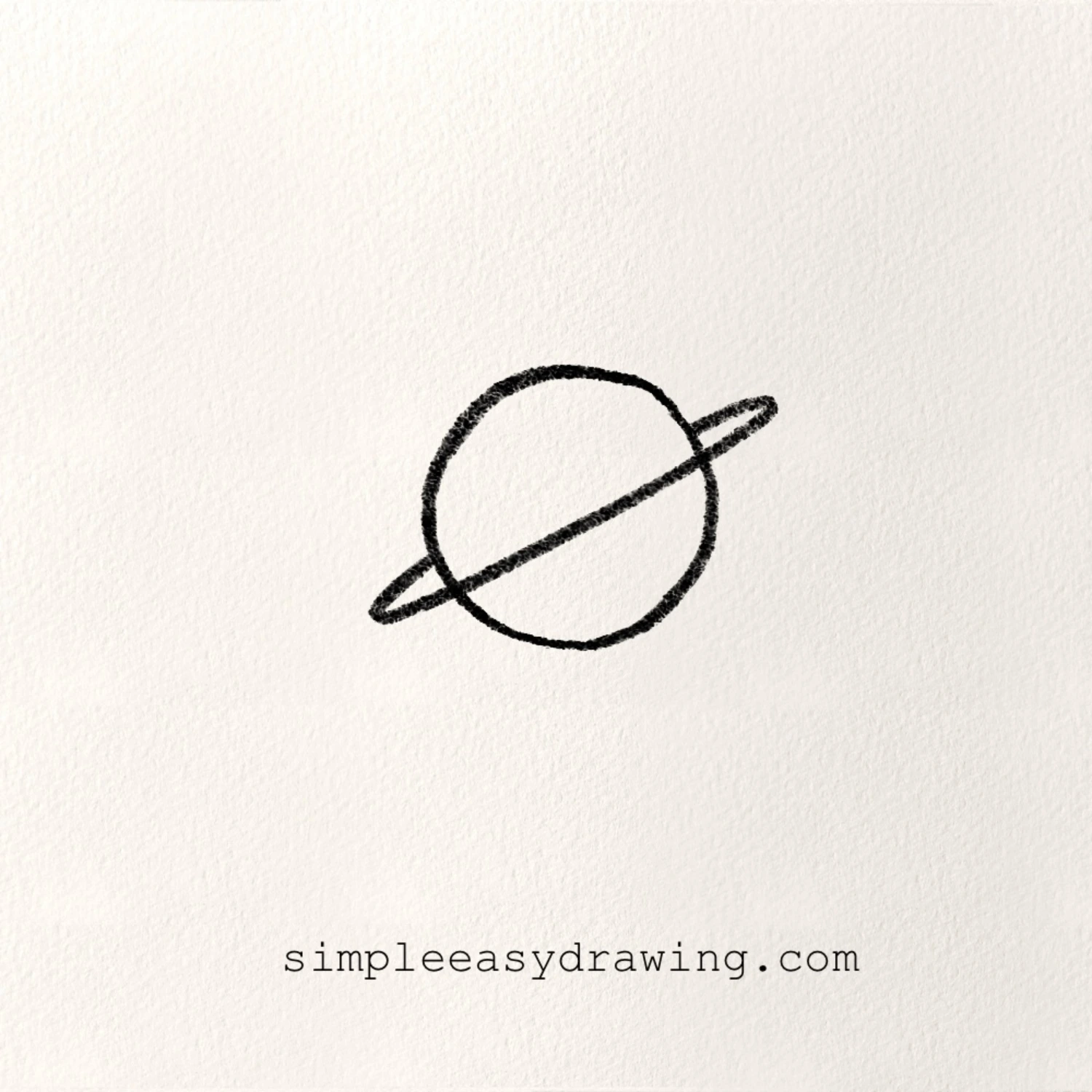 Easy and simple Saturn drawing
