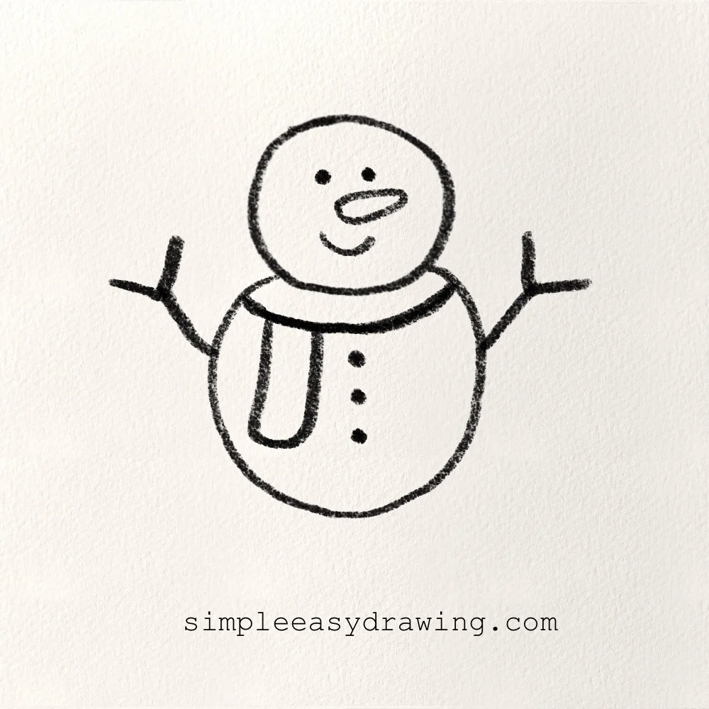 Snowman drawing