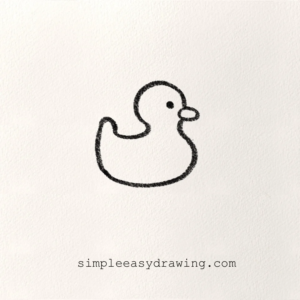 Cute and simple bird drawing 