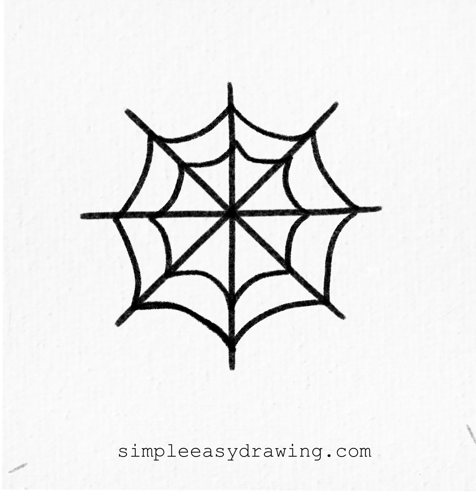spider web drawing