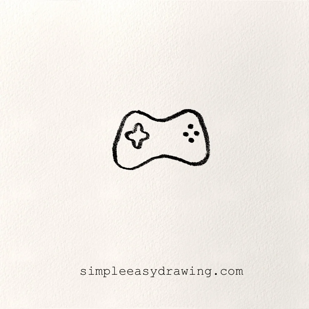 Gaming console drawing