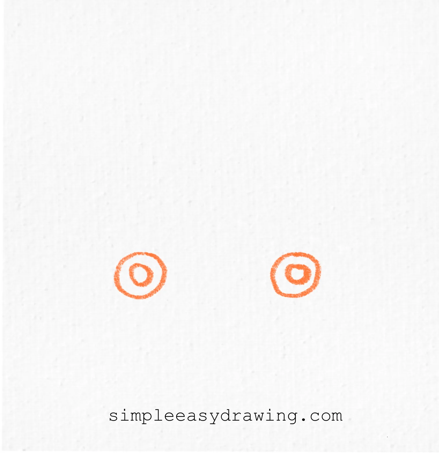 Step 1 of a school bus drawing showing two round wheels with smaller circles inside.