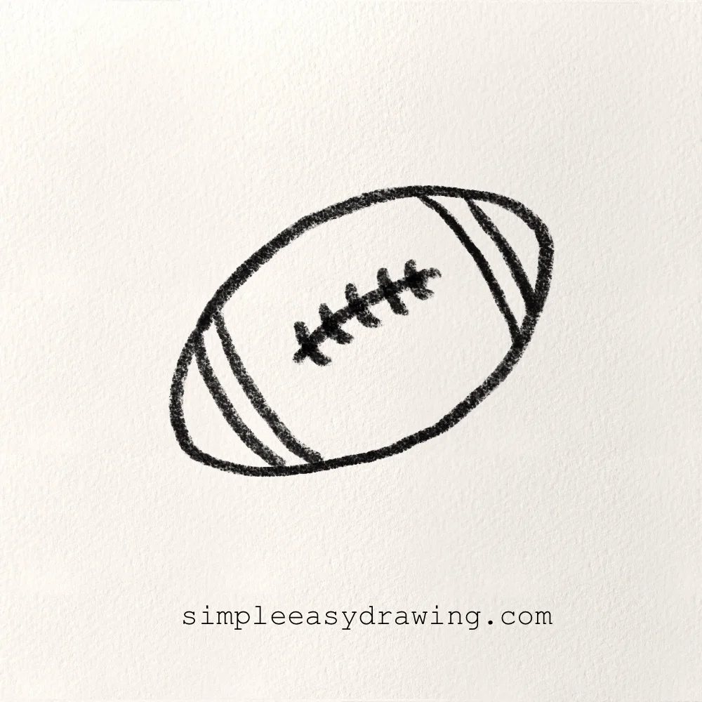 American football drawing