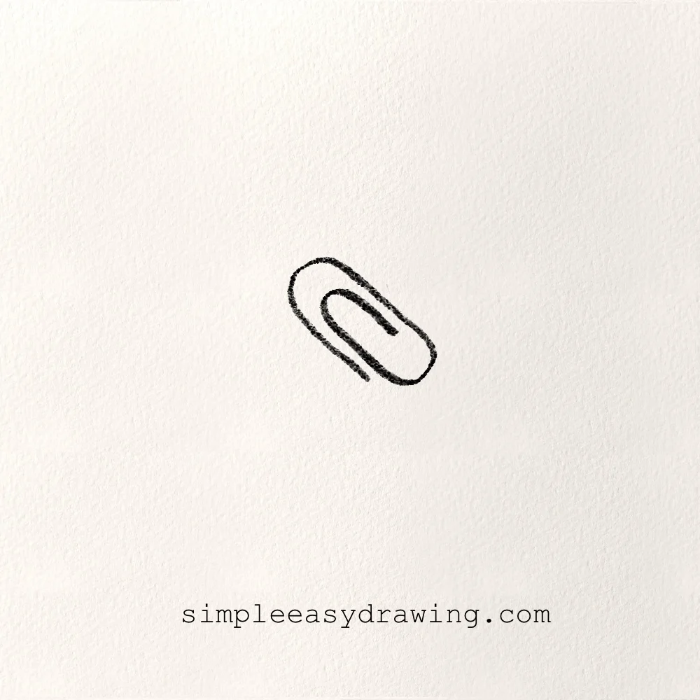 Easy paper clip drawing