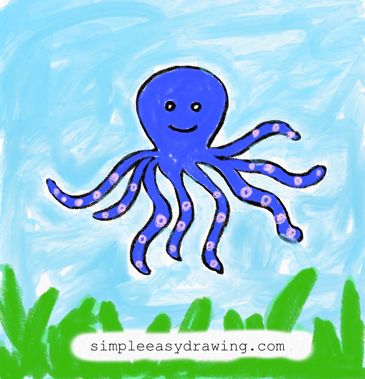 Octopus drawing for kids