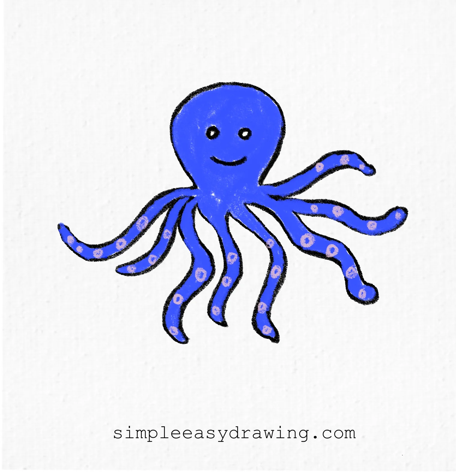 Octopus drawing easy