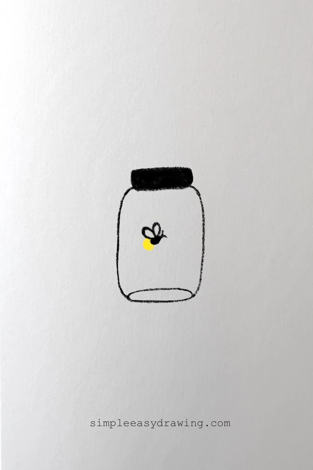 Firefly in a jar drawing