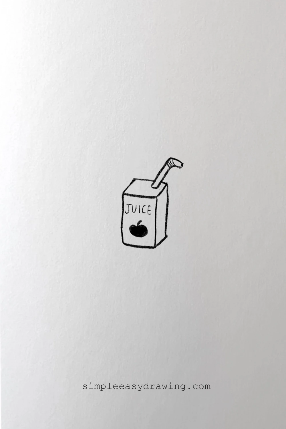 Apple juice drawing