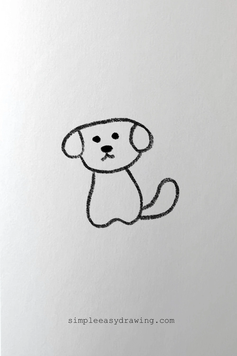 Cute dog drawing