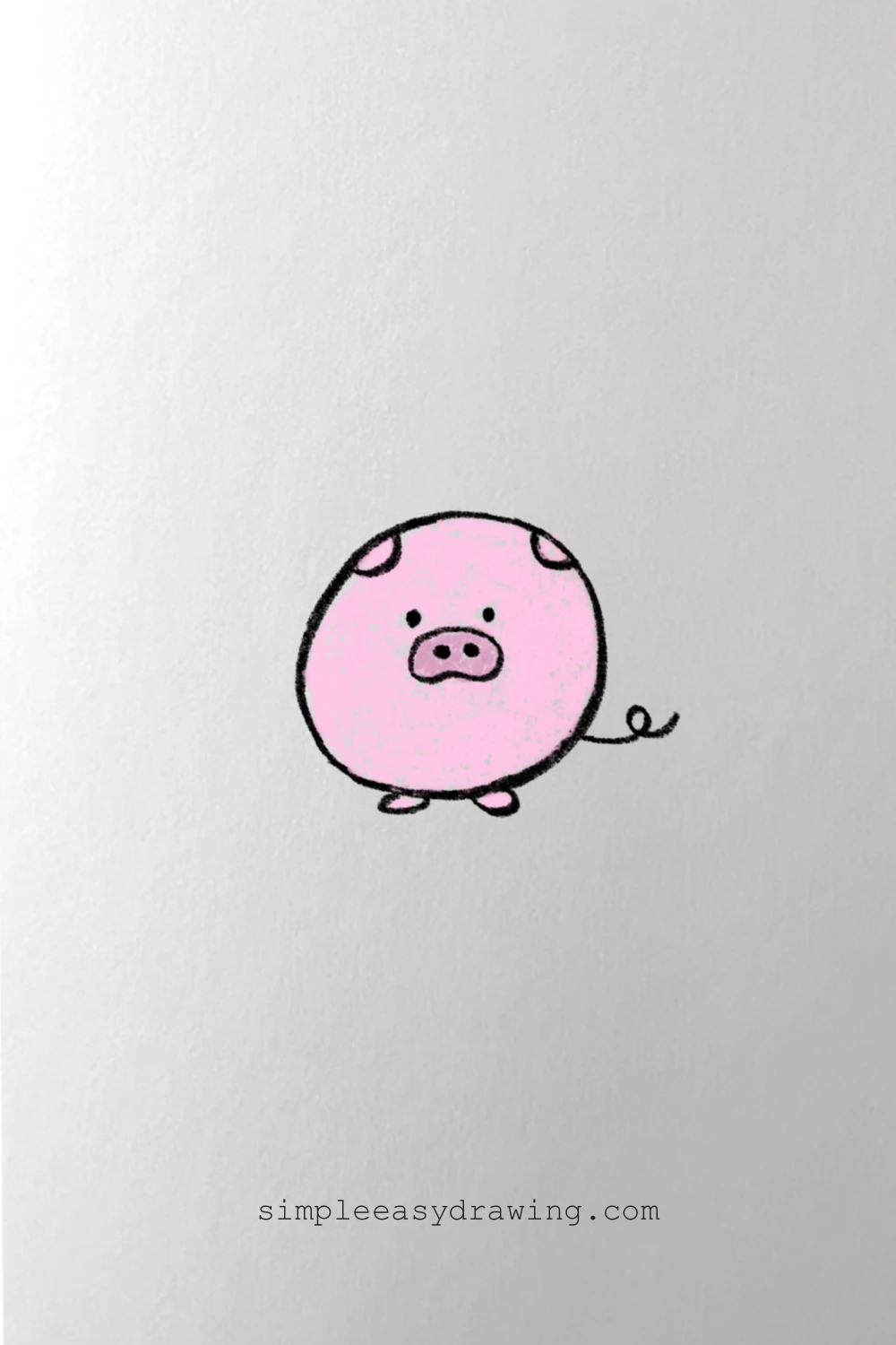 Cute pig drawing