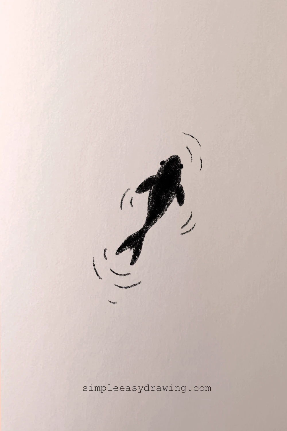 Fish swimming drawing