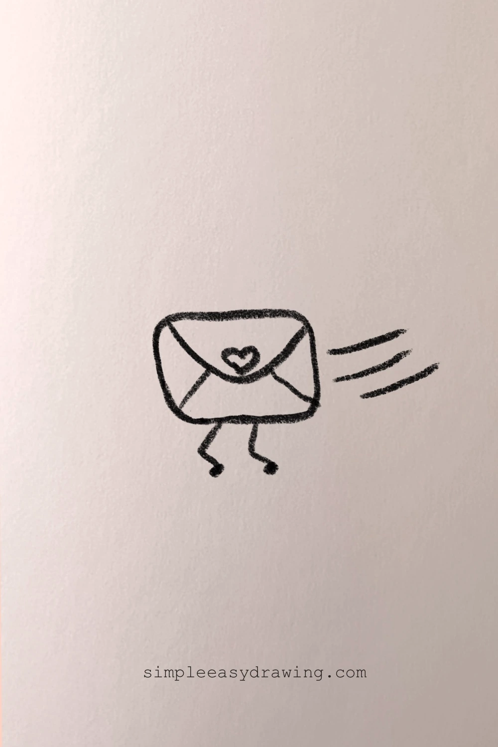 Flying letter drawing