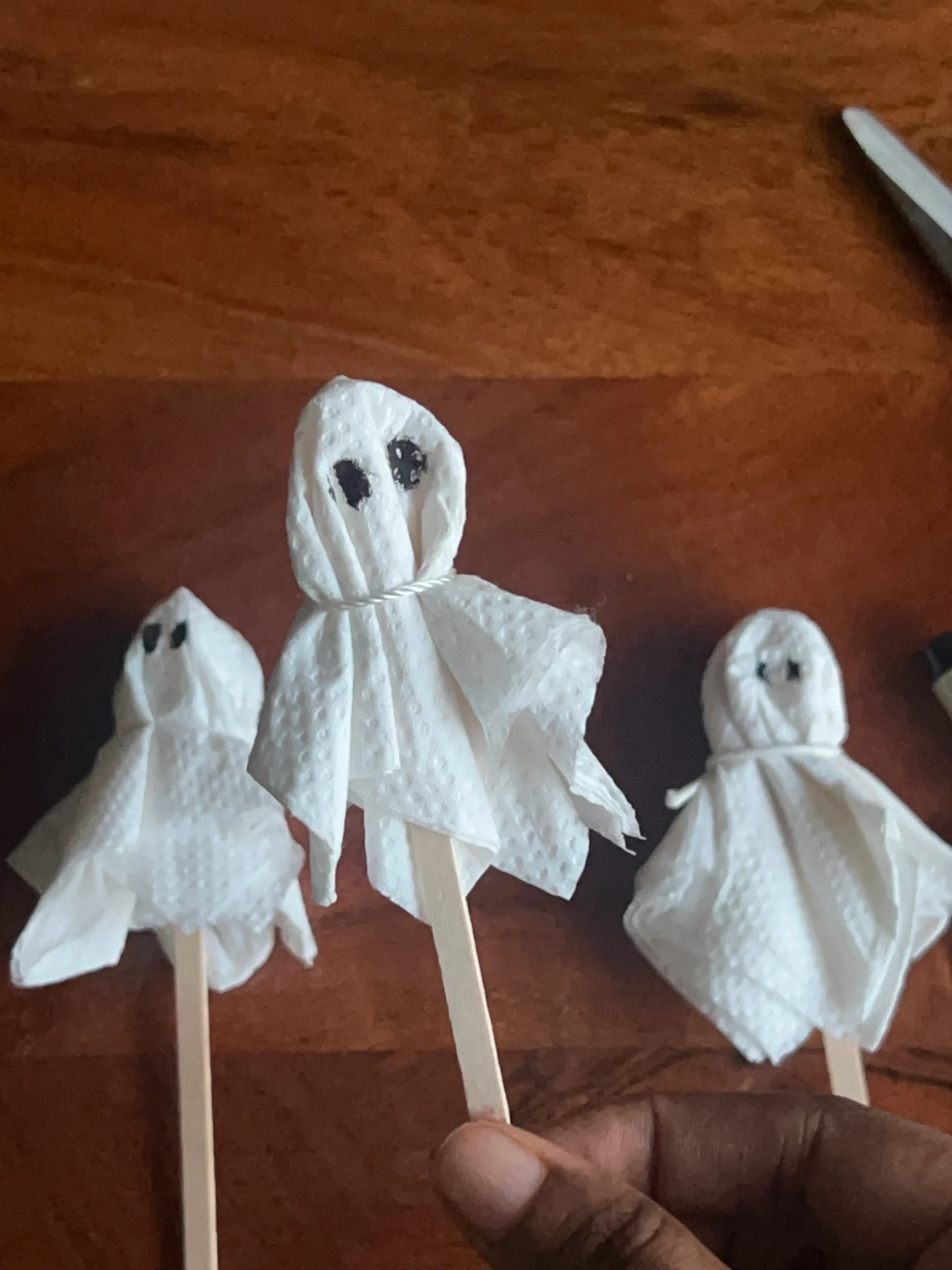 DIY Halloween Tissue Paper Ghost Tutorial