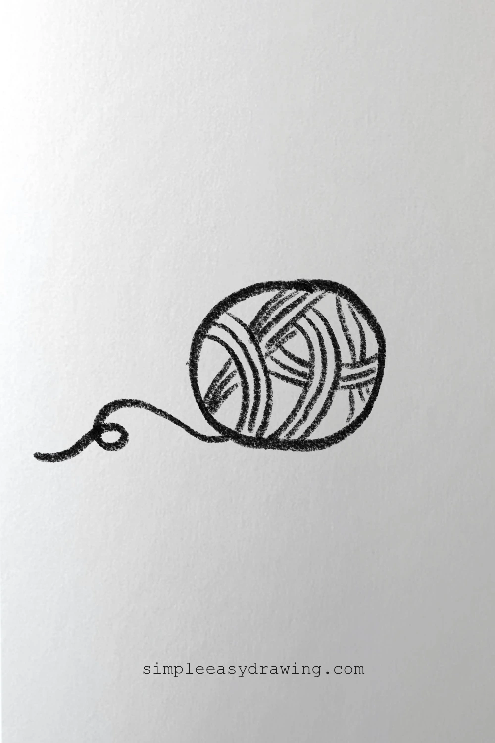 Woolen yarn ball drawing